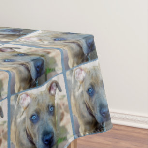 Brindle Pit Bull Puppy von Shirley Taylor Tischdecke