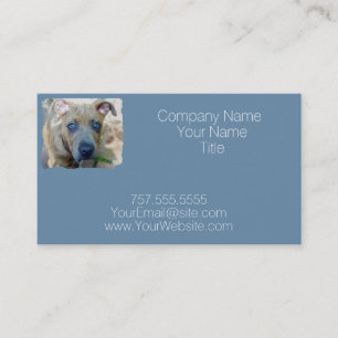 Brindle Pit Bull Puppy von Shirley Taylor Visitenkarte
