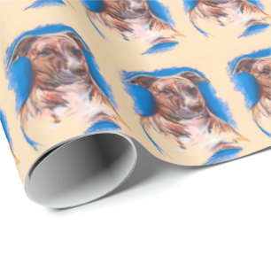 Brindle Pitbull-Hund Geschenkpapier