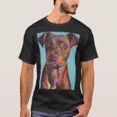 Brindle Pitbull Pup T-Shirt (Vorderseite)