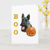 Brindle Scottish Terrier Boo Karte (Gelbe Blume)