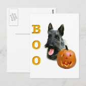 Brindle Scottish Terrier Boo Postkarte (Vorne/Hinten)