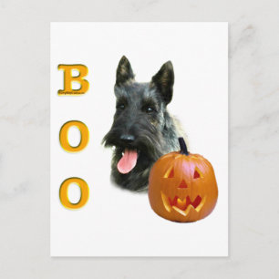 Brindle Scottish Terrier Boo Postkarte