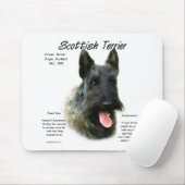 Brindle Scottish Terrier History Mousepad (Mit Mouse)