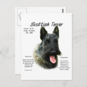 Brindle Scottish Terrier History Postkarte (Vorne/Hinten)