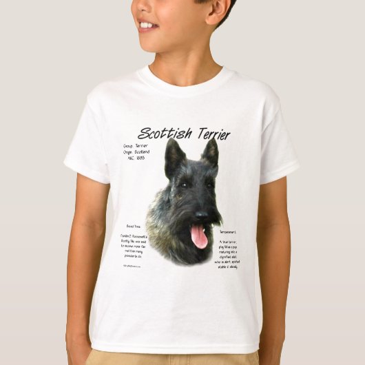 Brindle Scottish Terrier History T-Shirt (Vorderseite)