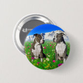 Brindle u. blaue Staffordshire- u. Pitbull-Hunde Button (Vorne & Hinten)