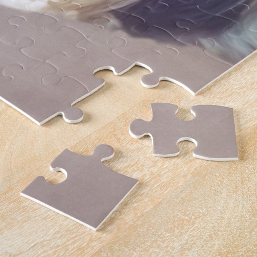 Brindle und weißer Hund Shih Tzu Puzzle (Seite)