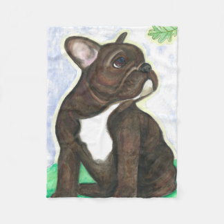 Brindle Welpen-Fleecedecke der französischen Fleecedecke