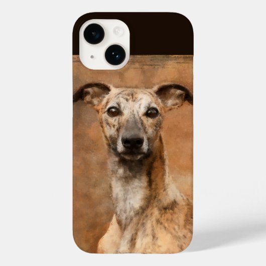 Brindle Whippet Dog Case-Mate iPhone Hülle (Rückseite)