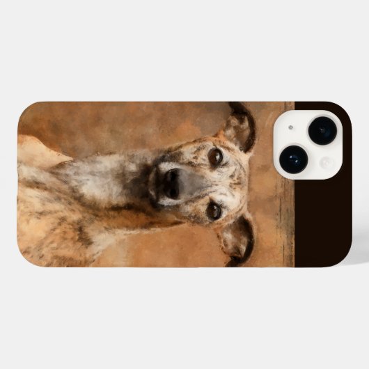 Brindle Whippet Dog Case-Mate iPhone Hülle (Rückseite (Horizontal))