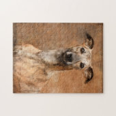 Brindle Whippet Dog Puzzle (Horizontal)