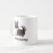Brindle WolljackeCorgi Incorgnito Tasse (Vorderseite Links)