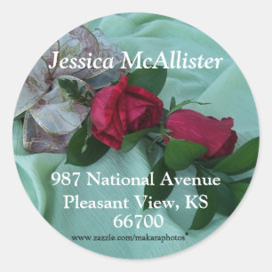 BrindleRoseSticker-fertigen Sie besonders an Runder Aufkleber