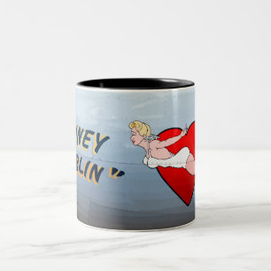 Briney Marlin B-24 Nasenkunst (Vintage Rumpf) Zweifarbige Tasse