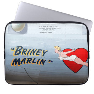 Briney Marlin B-24 Nose Art (Vintage Fuselage) Laptopschutzhülle