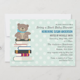 Bring a Book Baby Shower Einladung