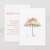 Bring a Book Floral Umbrella Baby Sprinkle Insert (Vorne/Hinten)