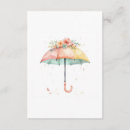 Bring a Book Floral Umbrella Baby Sprinkle Insert