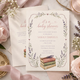 Bring a Book for Baby Baby Shower Einladung