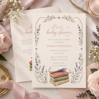 Bring a Book for Baby Baby Shower Einladung