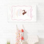 Bring a Doll Geburtstag Preppy Grandmillennial Banner (Insitu)
