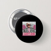 Bring Amerika zurück Daddy nach Hause Lustig Rosa Button (Vorne & Hinten)