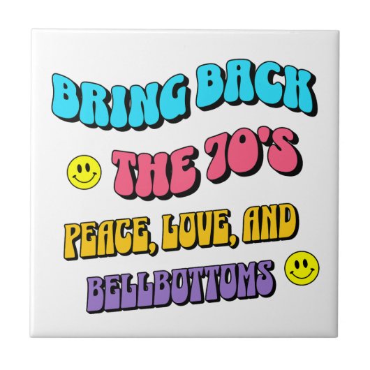 Bring Back die 70er Fliese (Vorderseite)