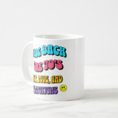 Bring Back die 70er Kaffeetasse (Vorderseite Links)