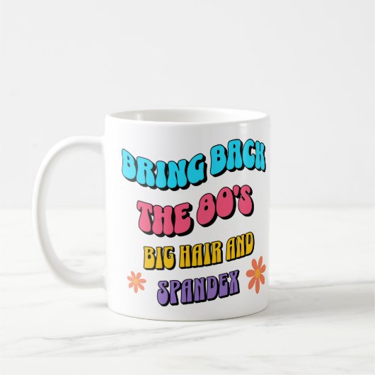 Bring Back the ’80s Kaffeetasse (Links)