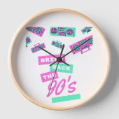 Bring Back The 90s Nostalgia Design | Retro 90s  Uhr (Vorderseite)