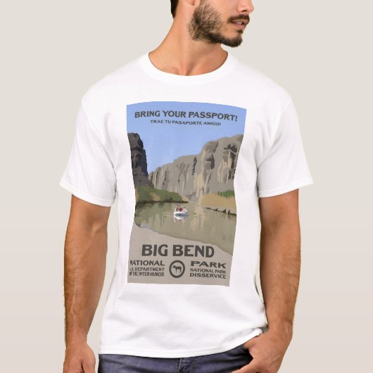 Bring deinen Pass mit! - Big Bend Nationalpark T-Shirt (Vorderseite)