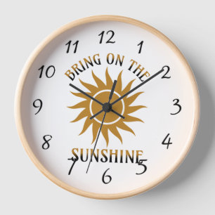 Bring den Sonnenschein Golden Uhr