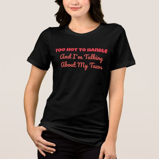 Bring die Hitze. Bleibe Spicy Tri-Blend Shirt (Vorderseite)