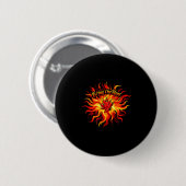 Bring die Hitze scharfe Chili-Pfeffer-Flamme heiße Button (Vorne & Hinten)