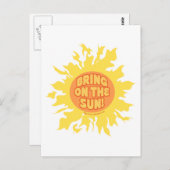 Bring die Sonne! Postkarte (Vorne/Hinten)