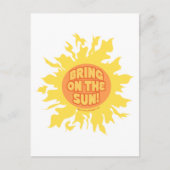 Bring die Sonne! Postkarte (Vorderseite)
