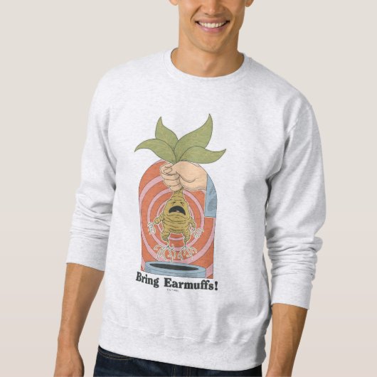 "Bring Earmuffs!" schreiende Mandrake-Grafik Sweatshirt (Vorderseite)