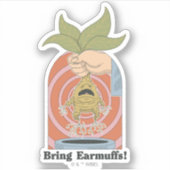 "Bring Earmuffs!" Screaming Mandrake Graphic Aufkleber (Vorderseite)