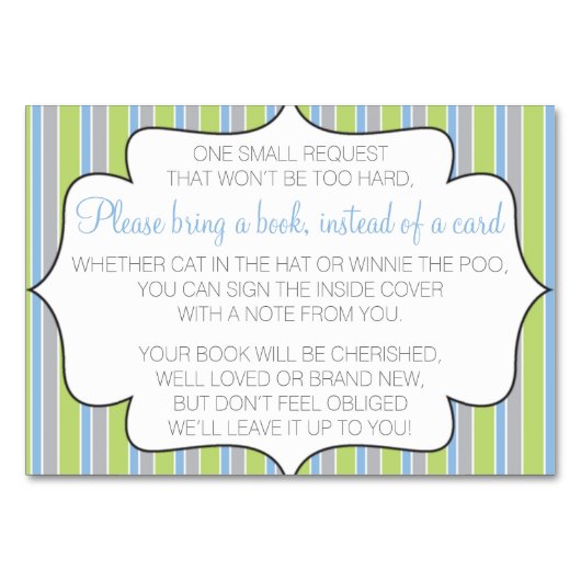 Bring ein Buch anstelle einer Karte (Vorderseite)