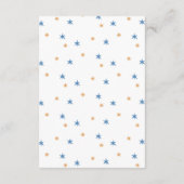 Bring ein Buch für den kleinen Jungen. Niedlicher  Begleitkarte (Rückseite)