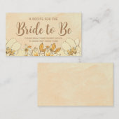 Bring ein Rezept für die Braut zum Brautparty Begleitkarte (Vorne/Hinten)