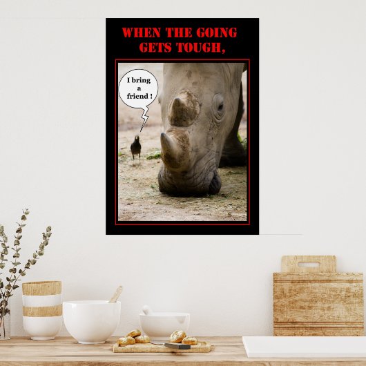 Bring einen Freund Poster (Küche)