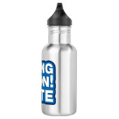 Bring es an! ABSTIMMUNG Edelstahlflasche (Rechts)