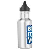 Bring es an! ABSTIMMUNG Edelstahlflasche (Links)