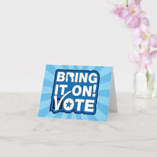 Bring es an! ABSTIMMUNG Karte