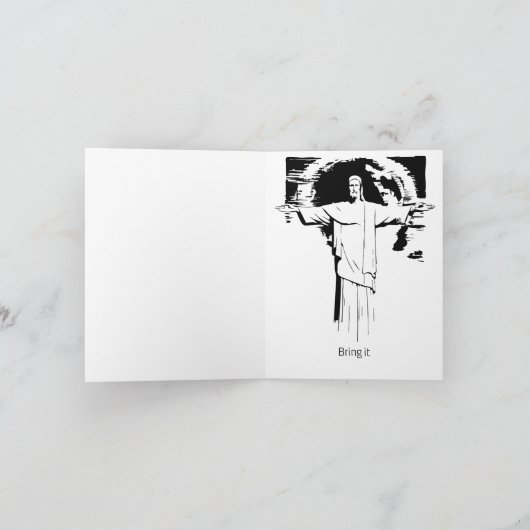 Bring es zu Gott. Grußkarte. Karte (Innenseite)