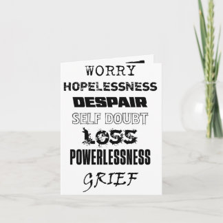 Bring es zu Gott. Grußkarte. Karte