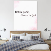 Bring es zu Gott Leinwanddruck (Insitu (Schlafzimmer))
