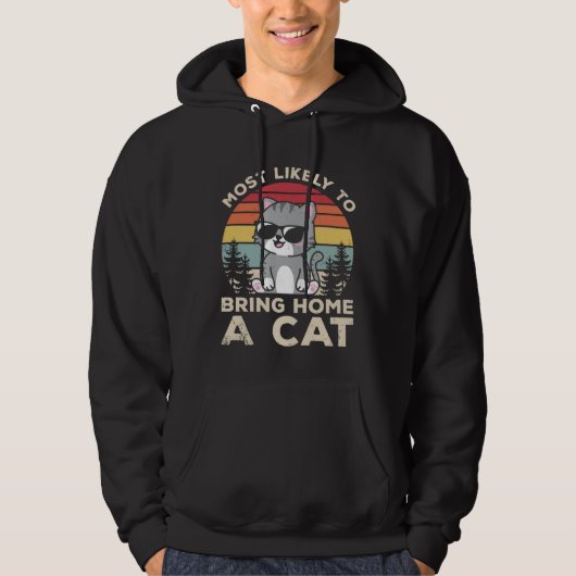 Bring Home Cat Pet Animals  Cute Cats Owner Graphi Hoodie (Vorderseite)